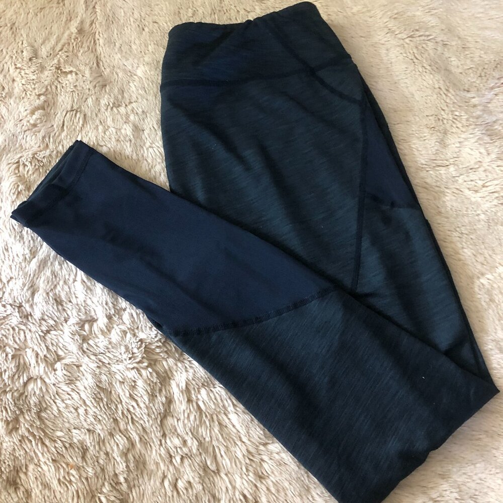 'Zella' Deep Teal Full Length Athletic Leggings - Size Large